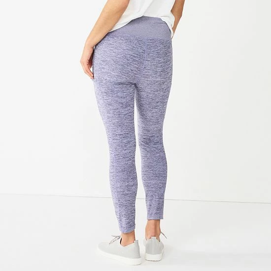 Women's Sonoma Goods For Life® Weekender High-Waisted 7/8 Leggings Gray Texture 4 Women's Sonoma Goods For Life® Weekender High-Waisted 7/8 Leggings Gray Texture - Image 2