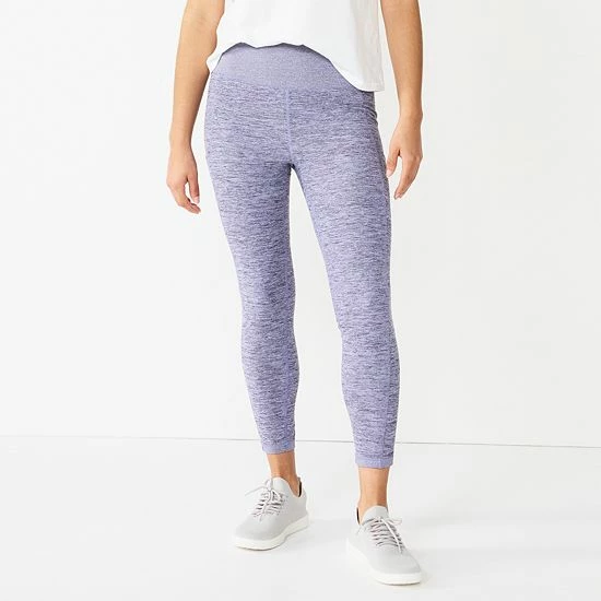 Women's Sonoma Goods For Life® Weekender High-Waisted 7/8 Leggings Gray Texture 6 Women's Sonoma Goods For Life® Weekender High-Waisted 7/8 Leggings Gray Texture - Image 4