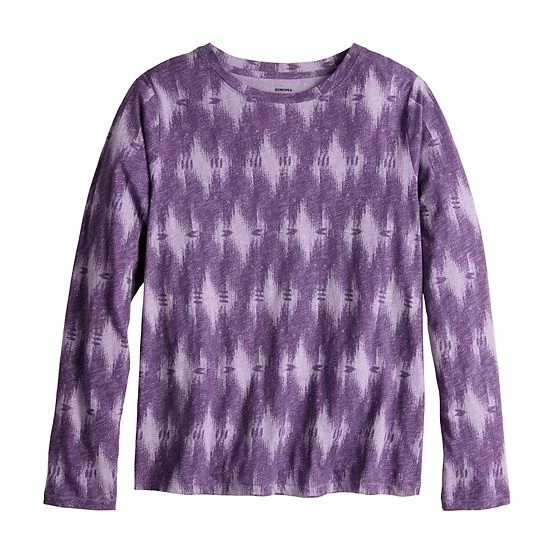 Women's Sonoma Goods For Life® Adaptive Everyday Long Sleeve Top Purple 9 Women's Sonoma Goods For Life® Adaptive Everyday Long Sleeve Top Purple - Image 7