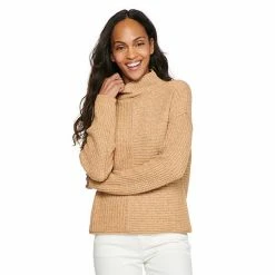 Women's Sonoma Goods For Life® Exposed Seaming Mockneck Sweater Marsala Flower -Sonoma Goods For Life shop unnamed file 4204