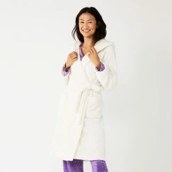 Women's Sonoma Goods For Life® Hooded Plush Long Robe Navy -Sonoma Goods For Life shop unnamed file 4250