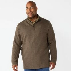 Big & Tall Sonoma Goods For Life® Quilted Quarter-Snap Top Black -Sonoma Goods For Life shop unnamed file 4259