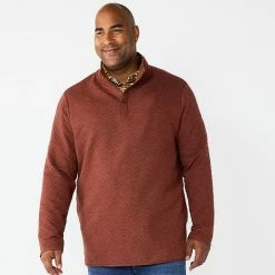 Big & Tall Sonoma Goods For Life® Quilted Quarter-Snap Top Black -Sonoma Goods For Life shop unnamed file 4260