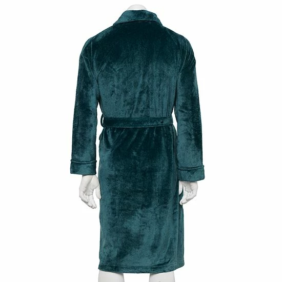 Men's Sonoma Goods For Life® Plush Robe Geniva Blue 4 Men's Sonoma Goods For Life® Plush Robe Geniva Blue - Image 2