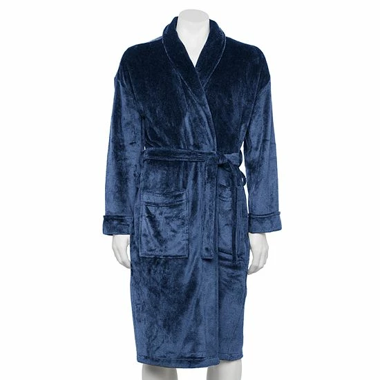 Men's Sonoma Goods For Life® Plush Robe Geniva Blue 7 Men's Sonoma Goods For Life® Plush Robe Geniva Blue - Image 5