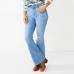 Women's Sonoma Goods For Life® High-Waisted Flare-Leg Jeans Light Wash -Sonoma Goods For Life shop unnamed file 4292