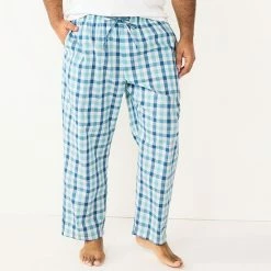 Big & Tall Sonoma Goods For Life® Brushed Poplin Sleep Pants Blue All Over Dye -Sonoma Goods For Life shop unnamed file 4303