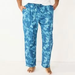 Big & Tall Sonoma Goods For Life® Brushed Poplin Sleep Pants Blue All Over Dye -Sonoma Goods For Life shop unnamed file 4304