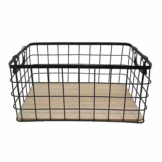 Sonoma Goods For Life® Wire & Wood Storage Bin 5 Sonoma Goods For Life® Wire & Wood Storage Bin - Image 3