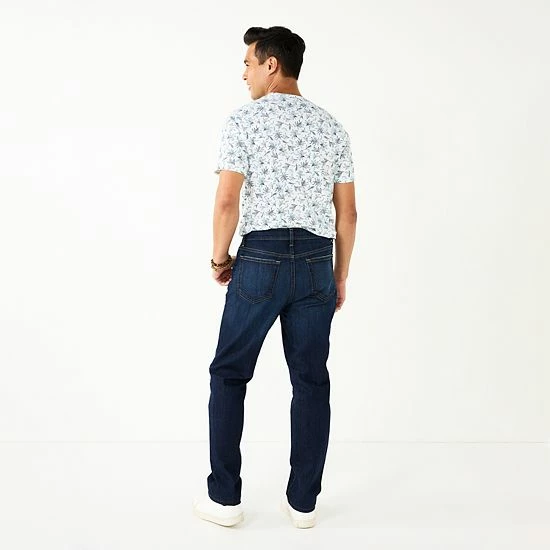 Men's Sonoma Goods For Life® Athletic Fit Stretch Jeans Jade Indigo 4 Men's Sonoma Goods For Life® Athletic Fit Stretch Jeans Jade Indigo - Image 2