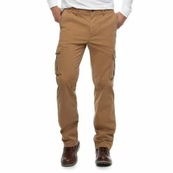 Big & Tall Sonoma Goods For Life® Regular-Fit Flexwear Stretch Cargo Pants Turkish Coffee