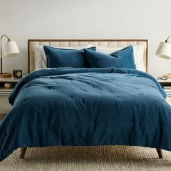 Sonoma Goods For Life® Cotton Velvet Comforter Set With Shams Navy -Sonoma Goods For Life shop unnamed file 4394
