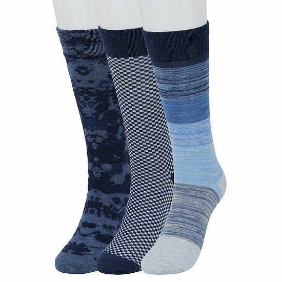 Men's Sonoma Goods For Life® 3-pack Patterned Dress Socks Blue Gray Navy 8 Men's Sonoma Goods For Life® 3-pack Patterned Dress Socks Blue Gray Navy - Image 6