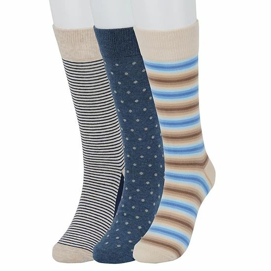 Men's Sonoma Goods For Life® 3-pack Patterned Dress Socks Blue Gray Navy 13 Men's Sonoma Goods For Life® 3-pack Patterned Dress Socks Blue Gray Navy - Image 11
