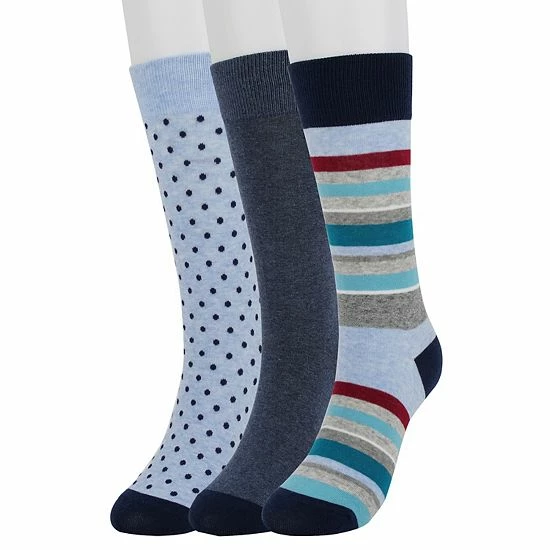 Men's Sonoma Goods For Life® 3-pack Patterned Dress Socks Blue Gray Navy 14 Men's Sonoma Goods For Life® 3-pack Patterned Dress Socks Blue Gray Navy - Image 12