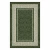 Sonoma Goods For Life® Estate Border Area & Washable Throw Rug Green