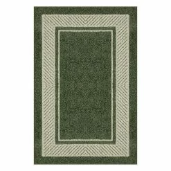 Sonoma Goods For Life® Estate Border Area & Washable Throw Rug Green