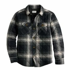 Boys 8-20 Sonoma Goods For Life Quilted Flannel Shacket Buff Check Red -Sonoma Goods For Life shop unnamed file 4441