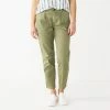 Women's Sonoma Goods For Life® High-Rise Utility Capris Olive