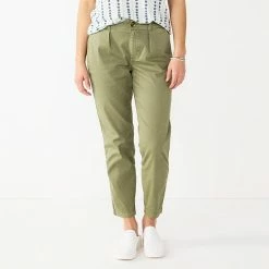 Women's Sonoma Goods For Life® High-Rise Utility Capris Olive