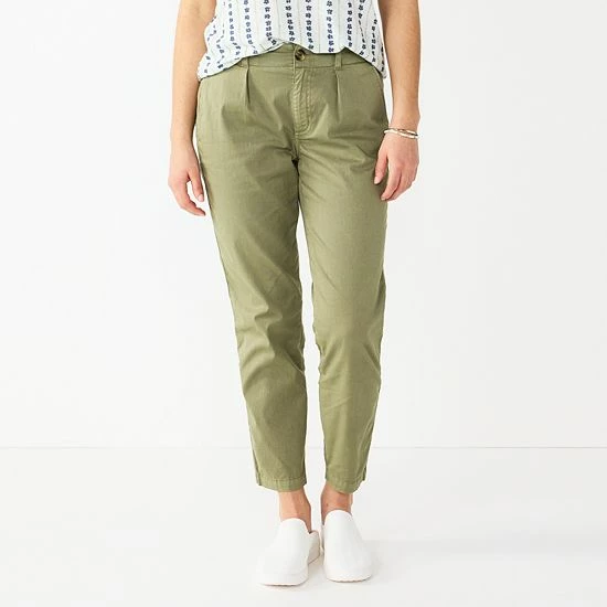 Women's Sonoma Goods For Life® High-Rise Utility Capris Olive 5 Women's Sonoma Goods For Life® High-Rise Utility Capris Olive - Image 3