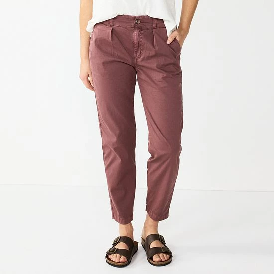 Women's Sonoma Goods For Life® High-Rise Utility Capris Olive 6 Women's Sonoma Goods For Life® High-Rise Utility Capris Olive - Image 4