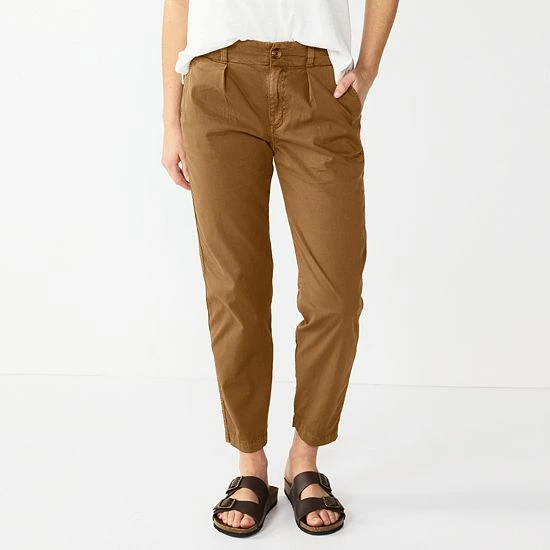 Women's Sonoma Goods For Life® High-Rise Utility Capris Olive 7 Women's Sonoma Goods For Life® High-Rise Utility Capris Olive - Image 5