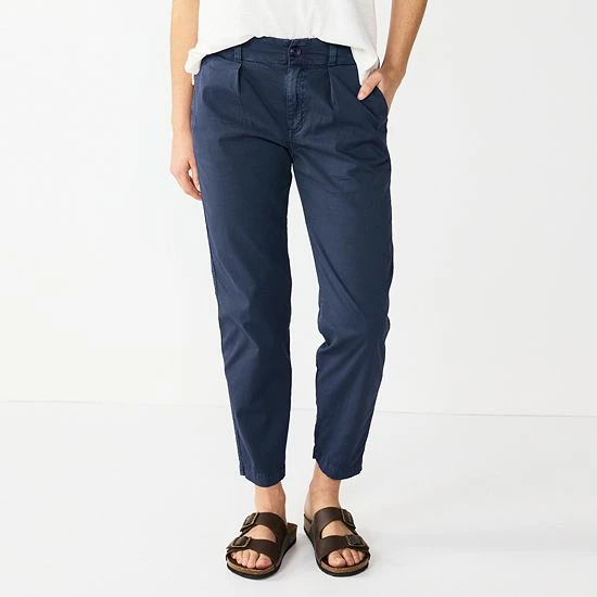 Women's Sonoma Goods For Life® High-Rise Utility Capris Olive 8 Women's Sonoma Goods For Life® High-Rise Utility Capris Olive - Image 6