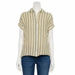 Women's Sonoma Goods For Life® Button-Front Shirt Beige Brown Geo -Sonoma Goods For Life shop unnamed file 4474