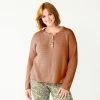 Women's Sonoma Goods For Life® Cozy Henley Sweater Brown 1 Women's Sonoma Goods For Life® Cozy Henley Sweater Brown -Sonoma Goods For Life shop unnamed file 4522