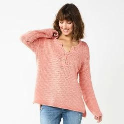 Women's Sonoma Goods For Life® Cozy Henley Sweater Brown 15 Women's Sonoma Goods For Life® Cozy Henley Sweater Brown -Sonoma Goods For Life shop unnamed file 4528