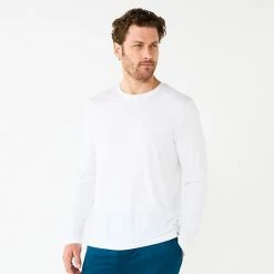 Men's Sonoma Goods For Life® Lush Luxe Crewneck Sleep Tee White -Sonoma Goods For Life shop unnamed file 4567