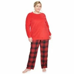 Plus Size Sonoma Goods For Life® Microfleece Pajama Set Navy Celestial -Sonoma Goods For Life shop unnamed file 4572
