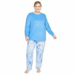 Plus Size Sonoma Goods For Life® Microfleece Pajama Set Navy Celestial -Sonoma Goods For Life shop unnamed file 4573