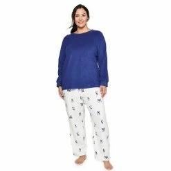 Plus Size Sonoma Goods For Life® Microfleece Pajama Set Navy Celestial -Sonoma Goods For Life shop unnamed file 4574