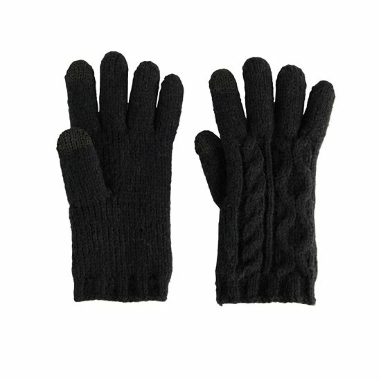 Women's Sonoma Goods For Life® Cable Knit Gloves Ivory 5 Women's Sonoma Goods For Life® Cable Knit Gloves Ivory - Image 3