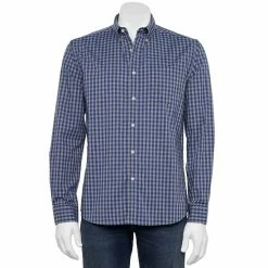 Men's Sonoma Goods For Life® Slim Perfect-Length Button-Down Shirt Blue Oxford -Sonoma Goods For Life shop unnamed file 4597