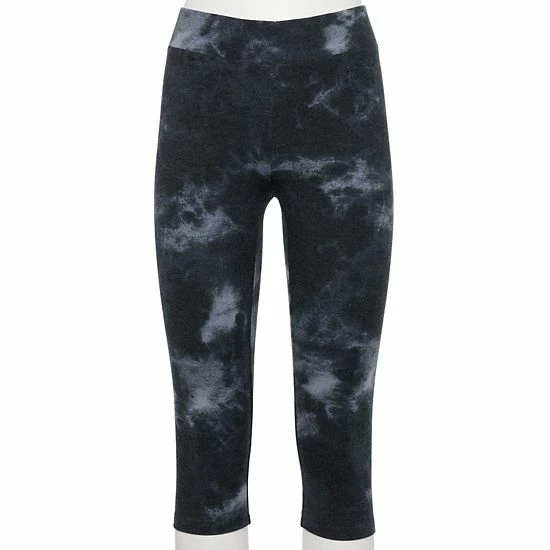 Women's Sonoma Goods For Life® Wide-Waist Capri Leggings Slate Gray 7 Women's Sonoma Goods For Life® Wide-Waist Capri Leggings Slate Gray - Image 5