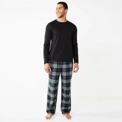 Men's Sonoma Goods For Life® Top & Flannel Pants Pajama Set Navy Red Blue -Sonoma Goods For Life shop unnamed file 469
