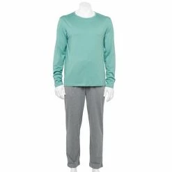 Men's Sonoma Goods For Life® Supersoft Modern-Fit Pajama Pajama Set River Green -Sonoma Goods For Life shop unnamed file 4691