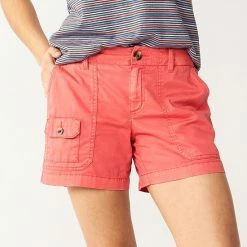 Women's Sonoma Goods For Life® Comfort Waist 5" Utility Shorts Brown -Sonoma Goods For Life shop unnamed file 4702