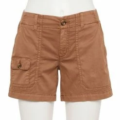 Women's Sonoma Goods For Life® Comfort Waist 5" Utility Shorts Brown -Sonoma Goods For Life shop unnamed file 4704