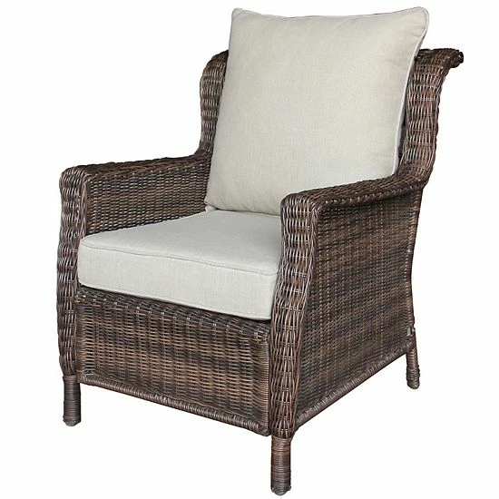 Sonoma Goods For Life® Cortena Wicker Lounge Arm Chair Brown 7 Sonoma Goods For Life® Cortena Wicker Lounge Arm Chair Brown - Image 5