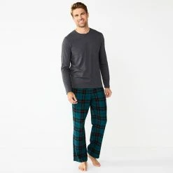 Men's Sonoma Goods For Life® Top & Flannel Pants Pajama Set Navy Red Blue -Sonoma Goods For Life shop unnamed file 471