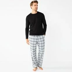 Men's Sonoma Goods For Life® Top & Flannel Pants Pajama Set Navy Red Blue -Sonoma Goods For Life shop unnamed file 472