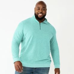 Men's Sonoma Goods For Life® Double Knit Quarter Zip Chili -Sonoma Goods For Life shop unnamed file 4733