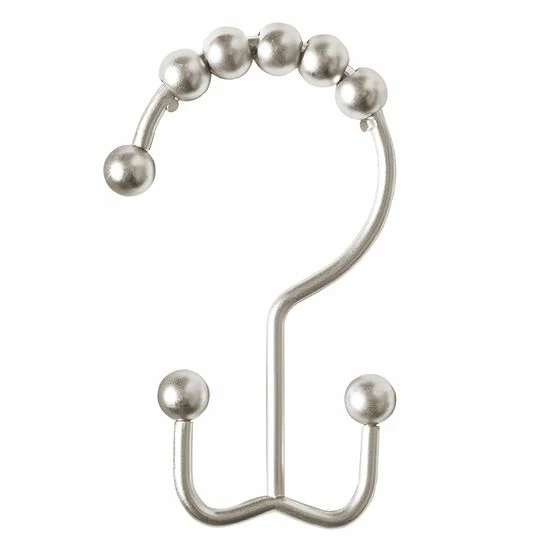 Sonoma Goods For Life® Double Roller Glide Shower Curtain Hooks Chrome 6 Sonoma Goods For Life® Double Roller Glide Shower Curtain Hooks Chrome - Image 4