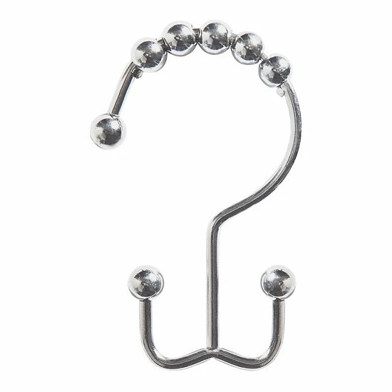 Sonoma Goods For Life® Double Roller Glide Shower Curtain Hooks Chrome 7 Sonoma Goods For Life® Double Roller Glide Shower Curtain Hooks Chrome - Image 5