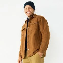 Men's Sonoma Goods For Life® Shirt Jacket Cabin Brown