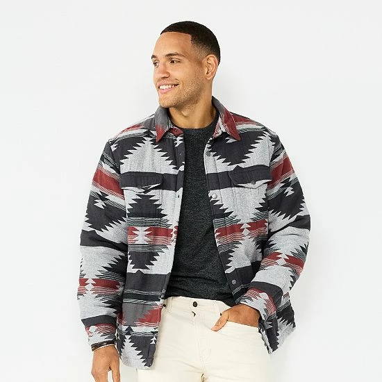 Men's Sonoma Goods For Life® Shirt Jacket Cabin Brown 7 Men's Sonoma Goods For Life® Shirt Jacket Cabin Brown - Image 5